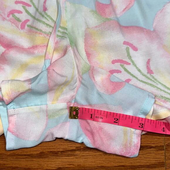 Tommy Bahama Pink Rose Mist Floral Pajama Sleep Shorts Size Small - Picture 14 of 14